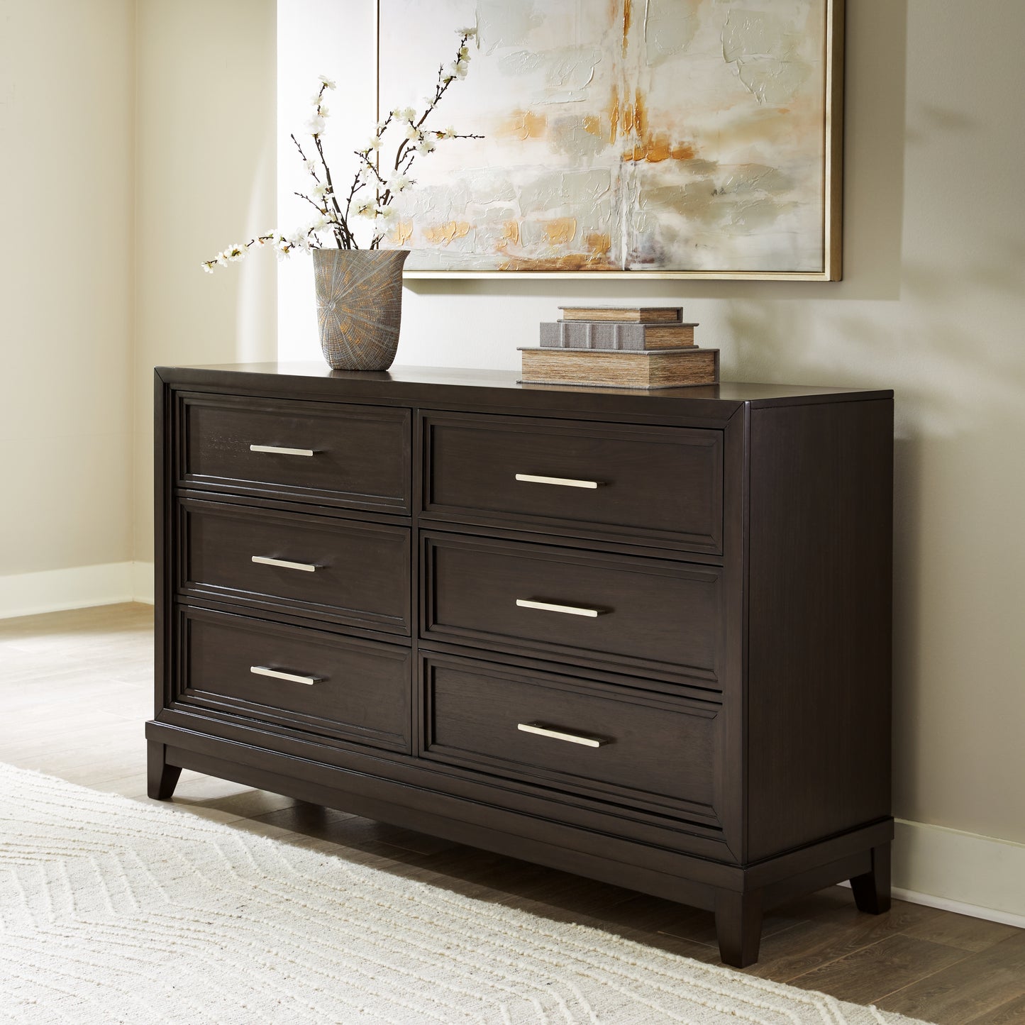 Cassel Furniture Outlet - Ashley Furniture - Neymorton Bedroom - Dresser / Dark Grayish Brown - B618-31