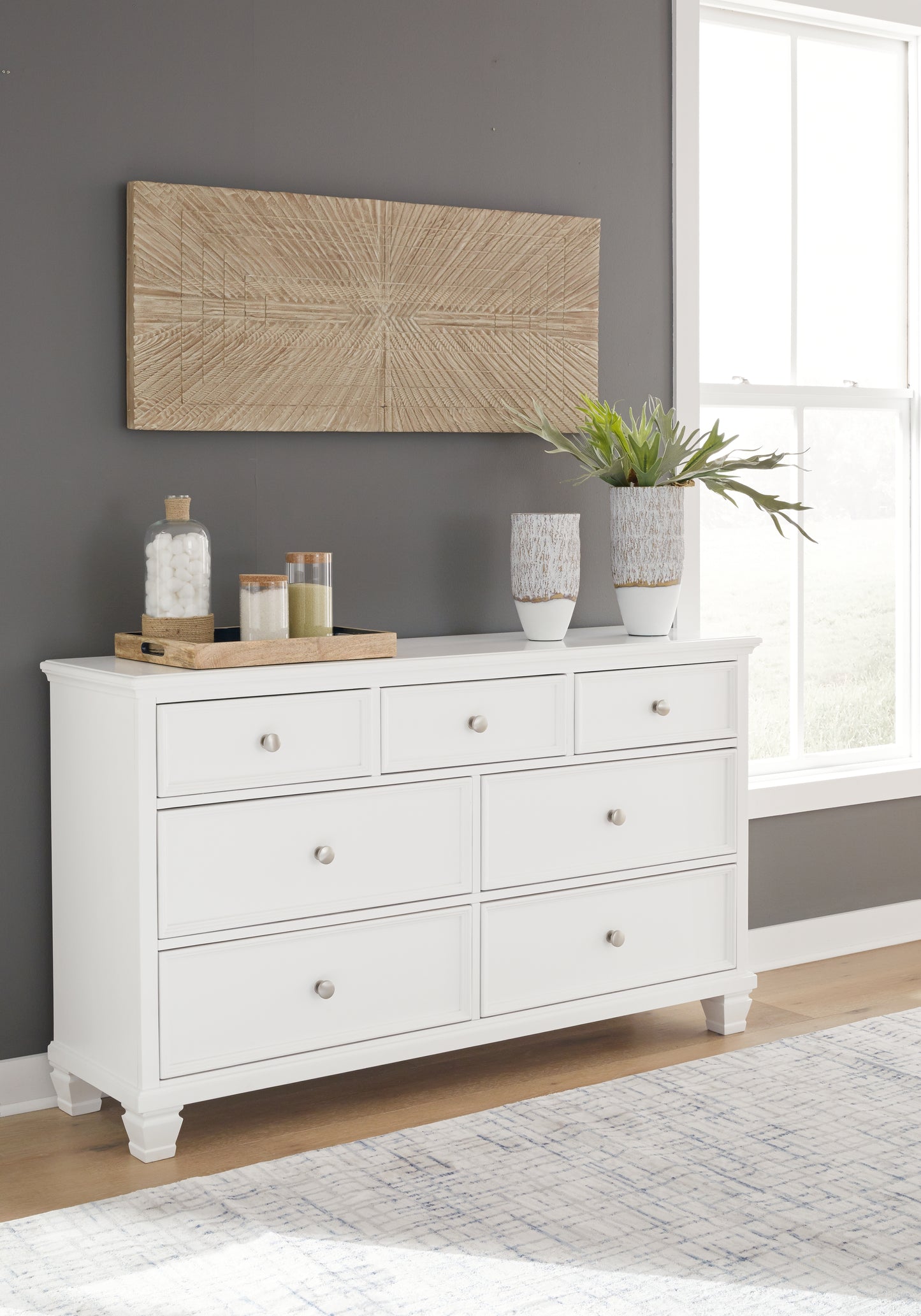Cassel Furniture Outlet - Ashley Furniture - Fortman Bedroom - Dresser / White - B680-31