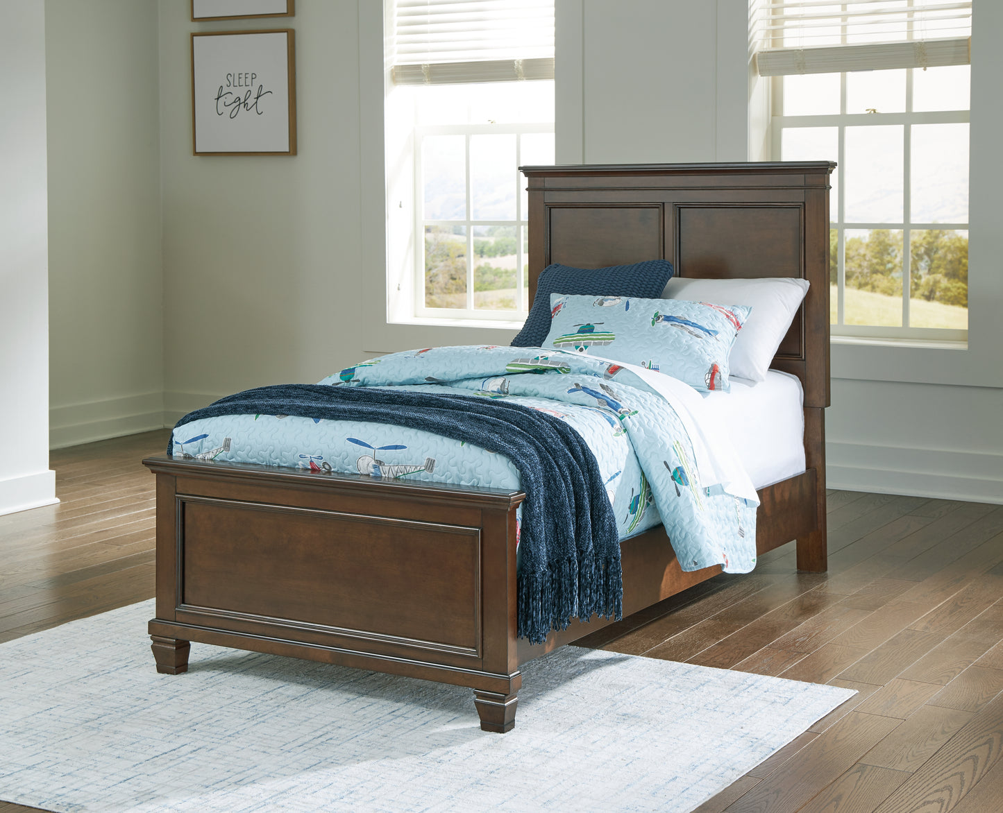 Cassel Furniture Outlet - Ashley Furniture - Danabrin Bedroom - Twin Panel Bed / Brown - B685B6