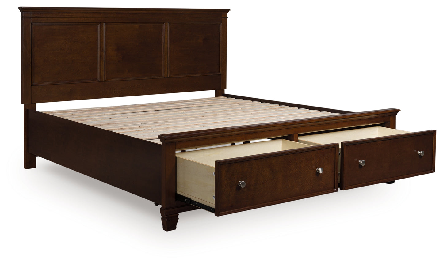 Cassel Furniture Outlet - Ashley Furniture - Danabrin Bedroom - California King Panel Storage Bed / Brown - B685B19