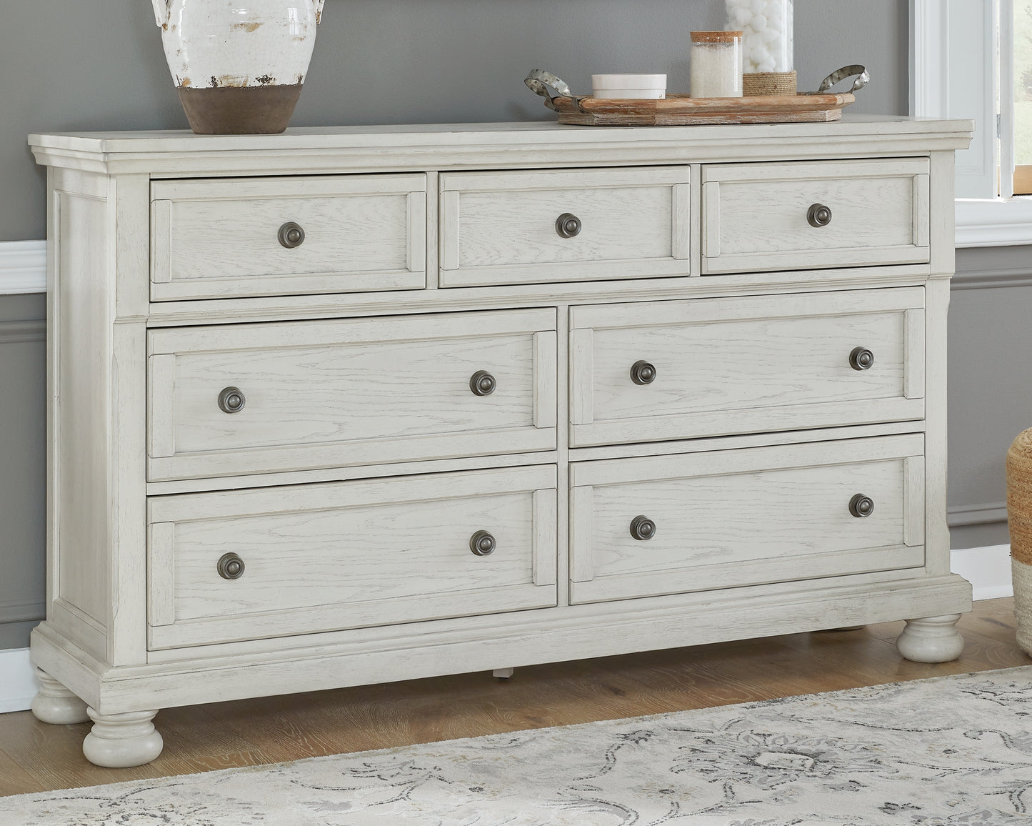 Cassel Furniture Outlet - Ashley Furniture - Robbinsdale Bedroom - Dresser / Antique White - B742-31