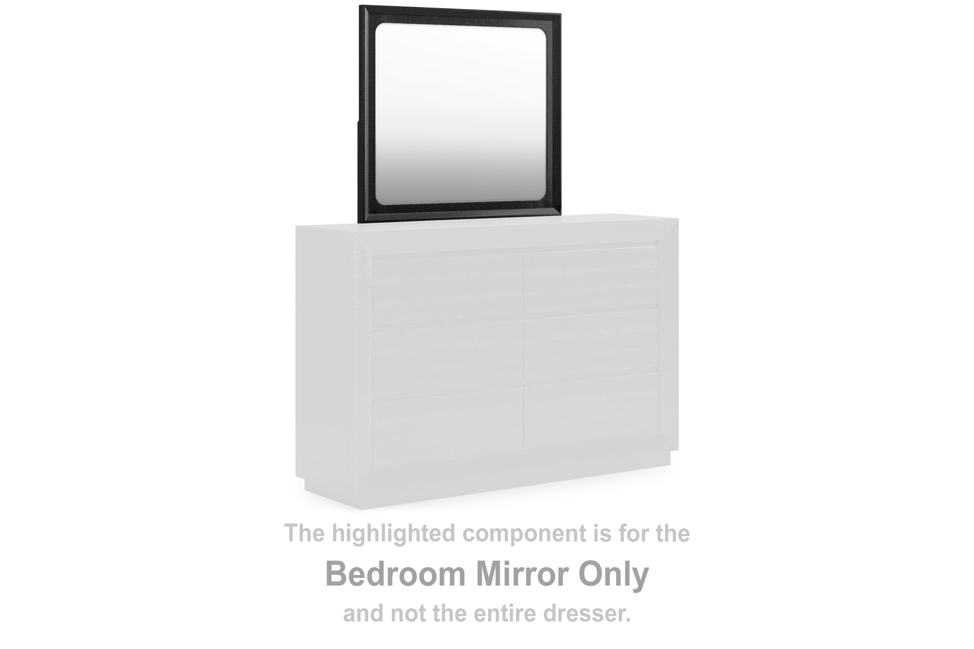 Cassel Furniture Outlet - Ashley Furniture - Londer Bedroom - Bedroom Mirror / Black - B768-36