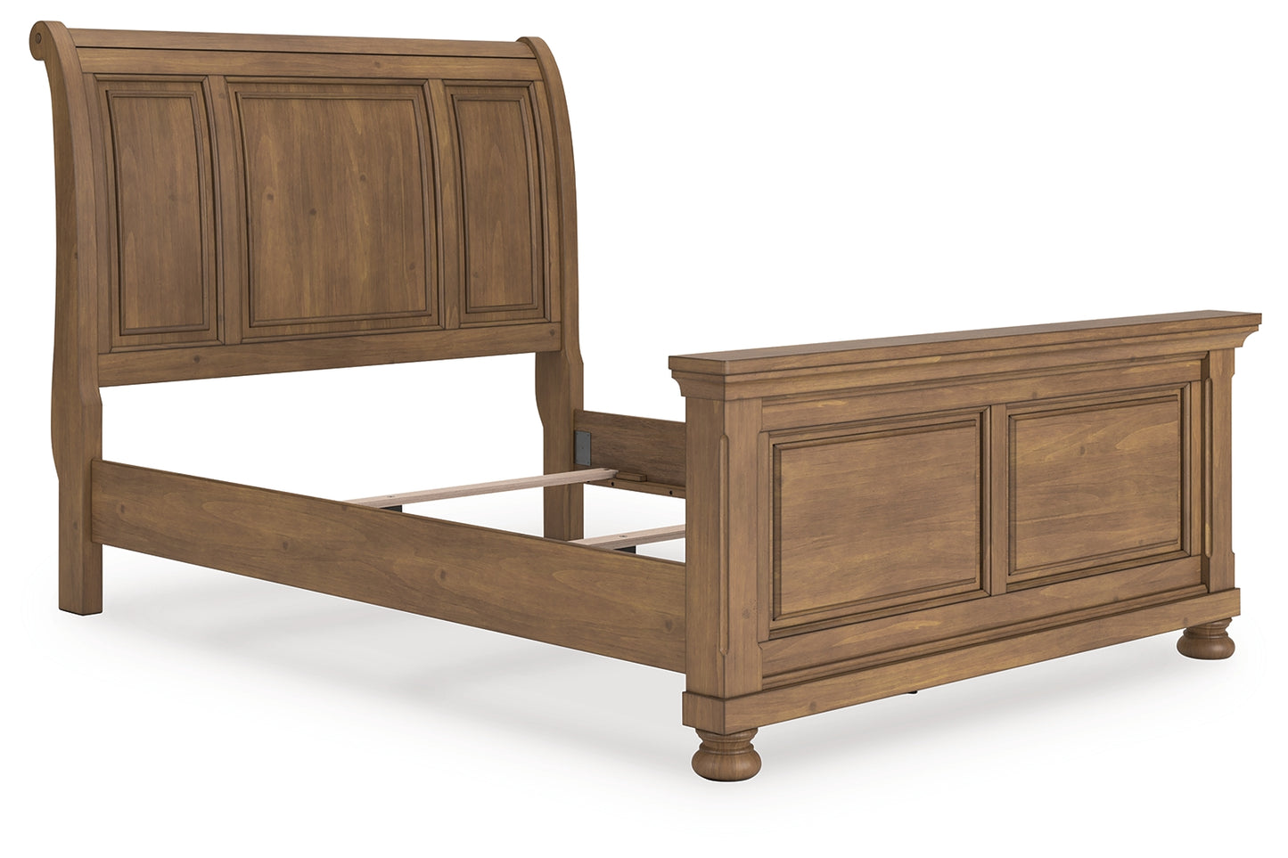 Cassel Furniture Outlet - Ashley Furniture - Feddinger Bedroom - Queen Sleigh Bed / Medium Brown - PCB779B14