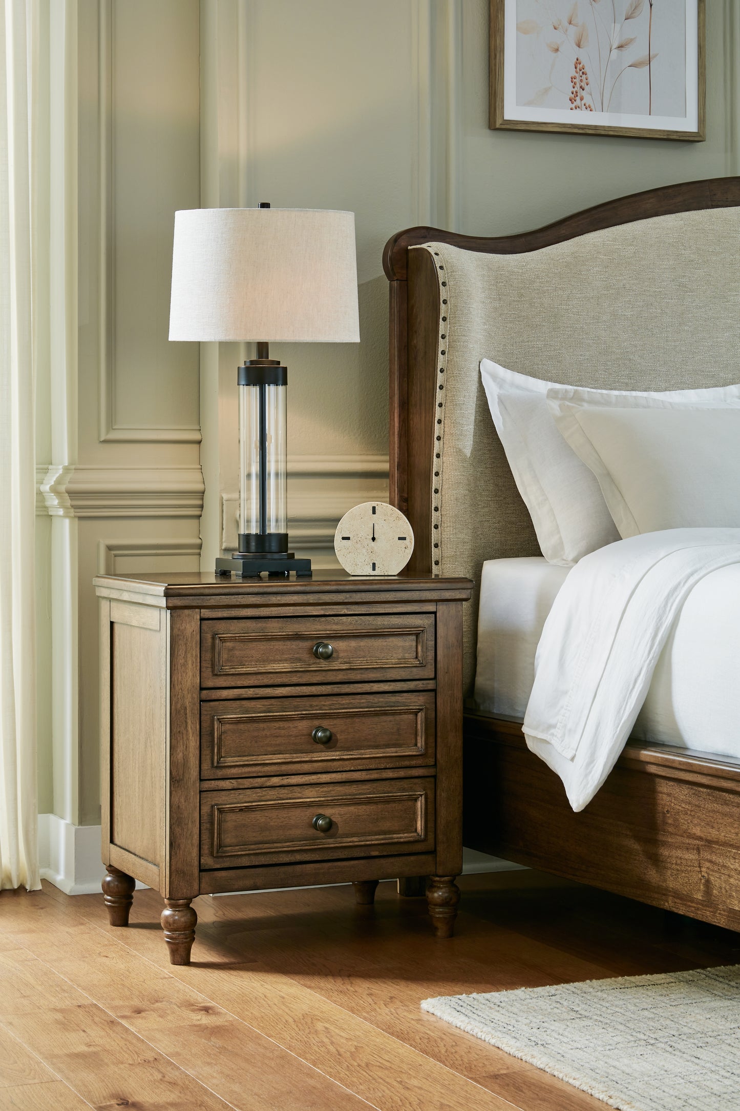 Cassel Furniture Outlet - Ashley Furniture - Sturlayne Bedroom - Three Drawer Night Stand / Brown - B787-93