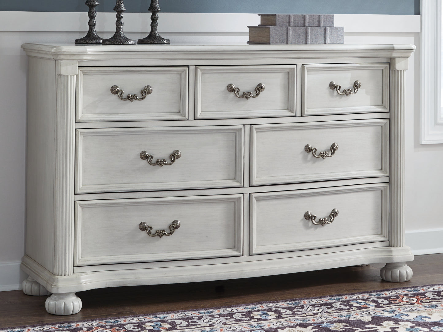 Cassel Furniture Outlet - Ashley Furniture - Montelaine Bedroom - Dresser / Antique White - B795-31