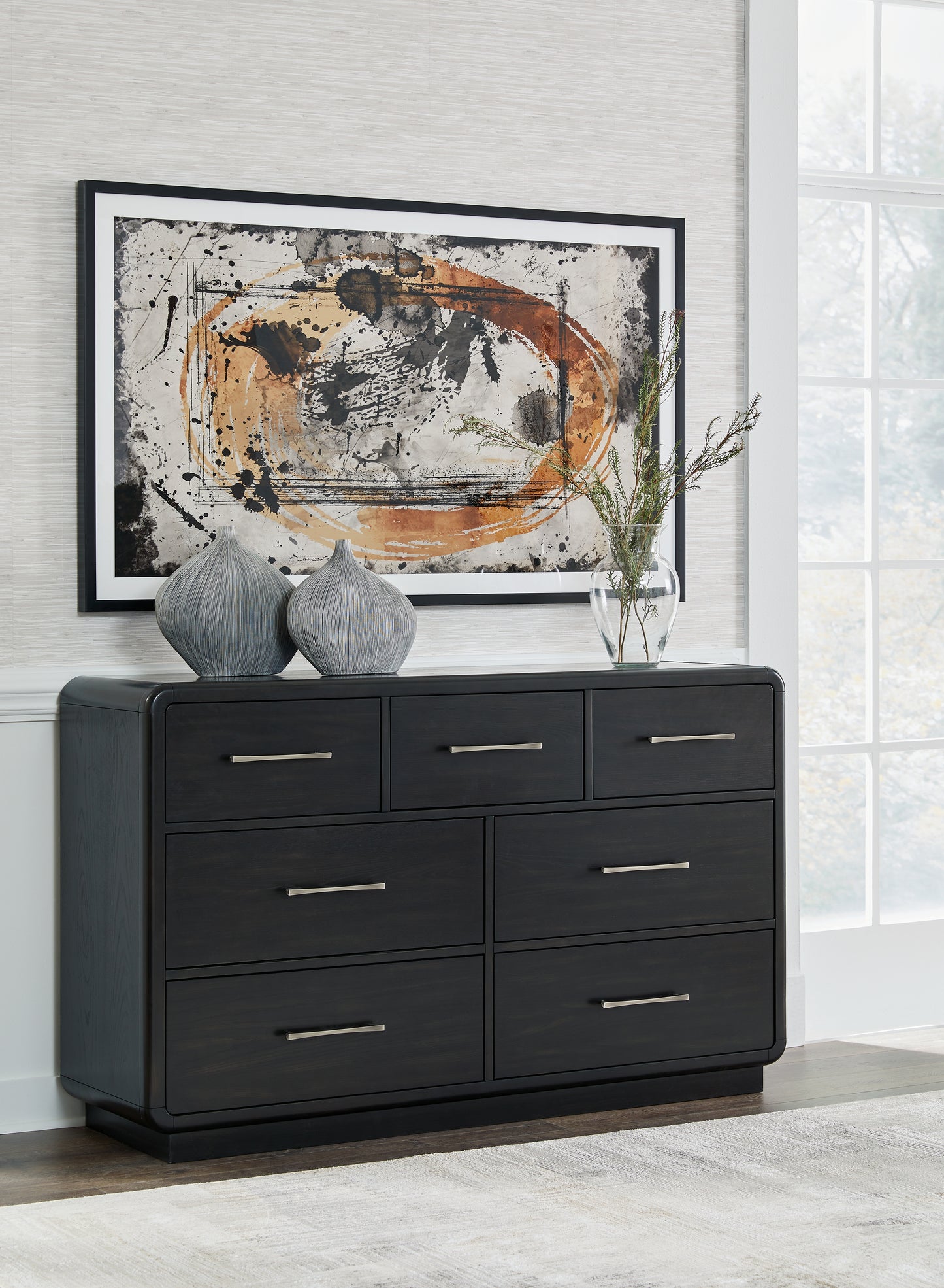 Cassel Furniture Outlet - Ashley Furniture - Rowanbeck Bedroom - Dresser / Black - B821-31