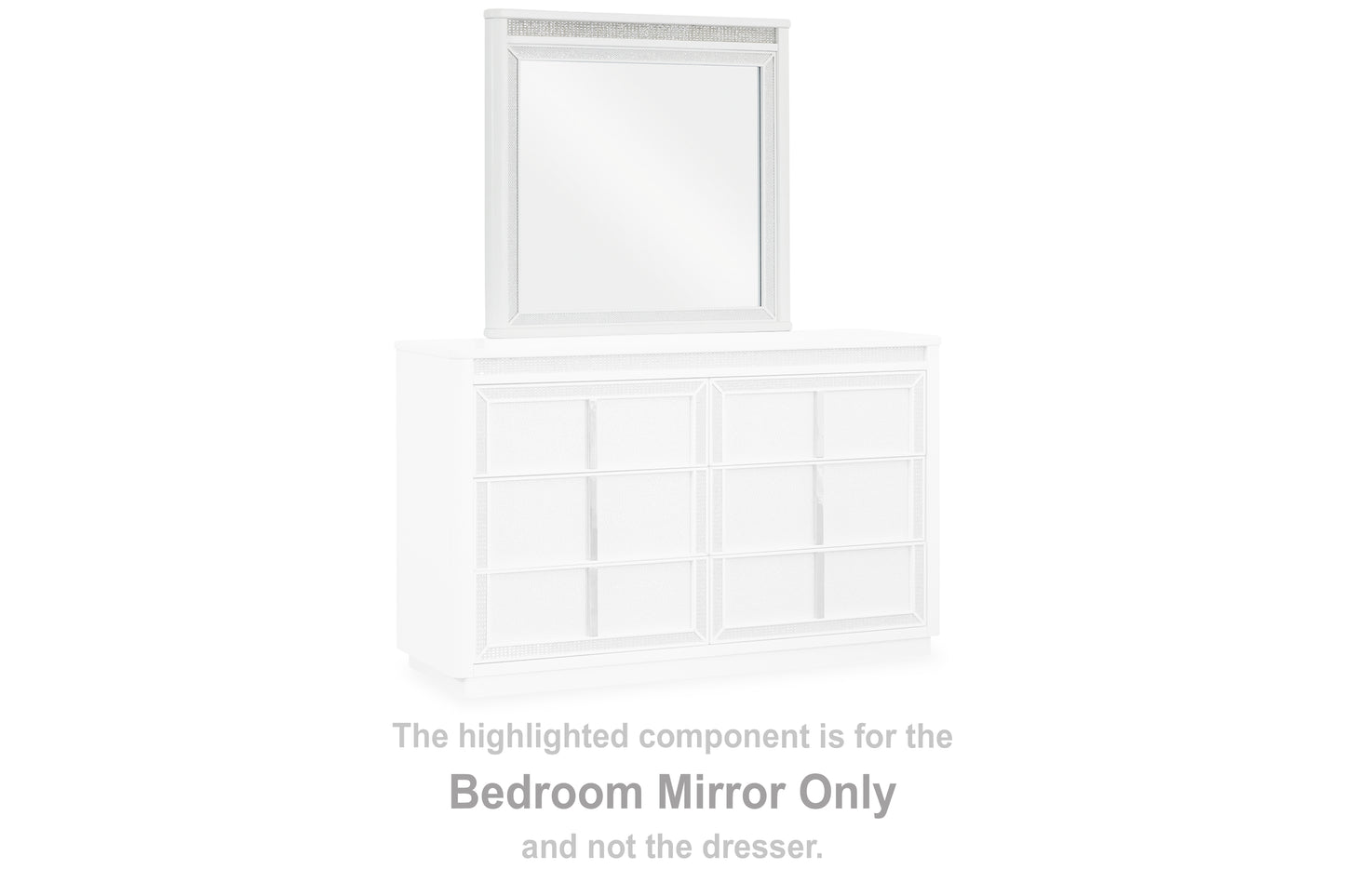 Cassel Furniture Outlet - Ashley Furniture - Chalanna Bedroom - Bedroom Mirror / White - B822-36