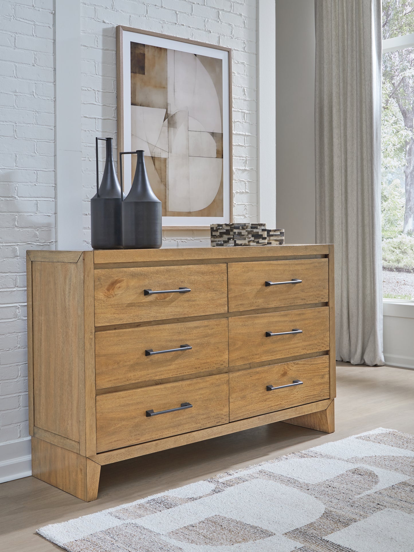 Cassel Furniture Outlet - Ashley Furniture - Sherbana Bedroom - Dresser / Light Brown - B833-31