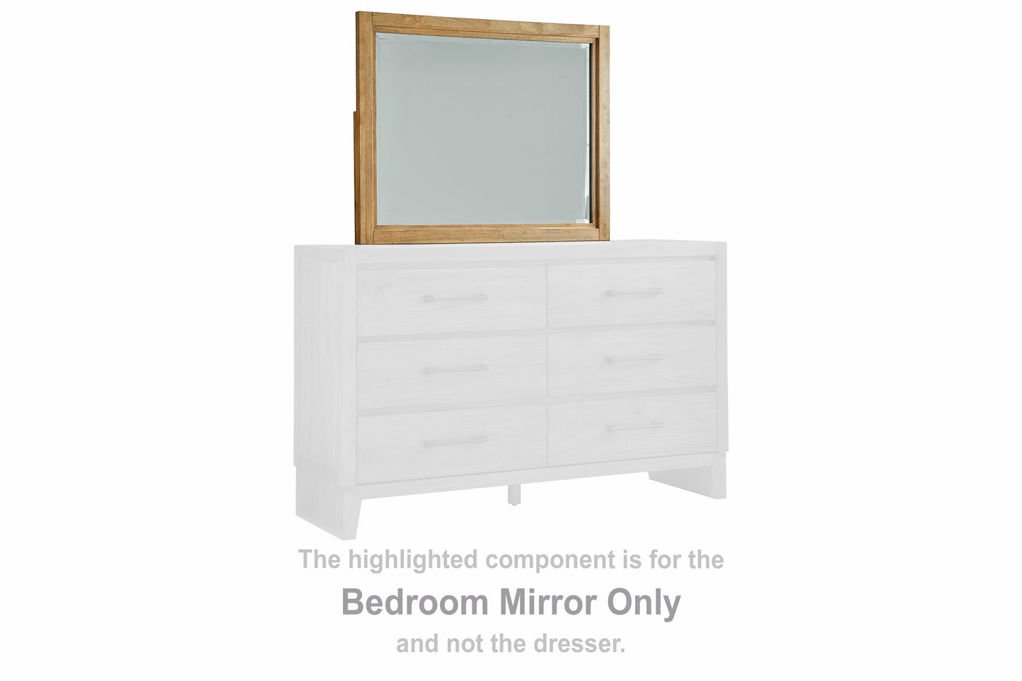 Cassel Furniture Outlet - Ashley Furniture - Sherbana Bedroom - Bedroom Mirror / Light Brown - B833-36