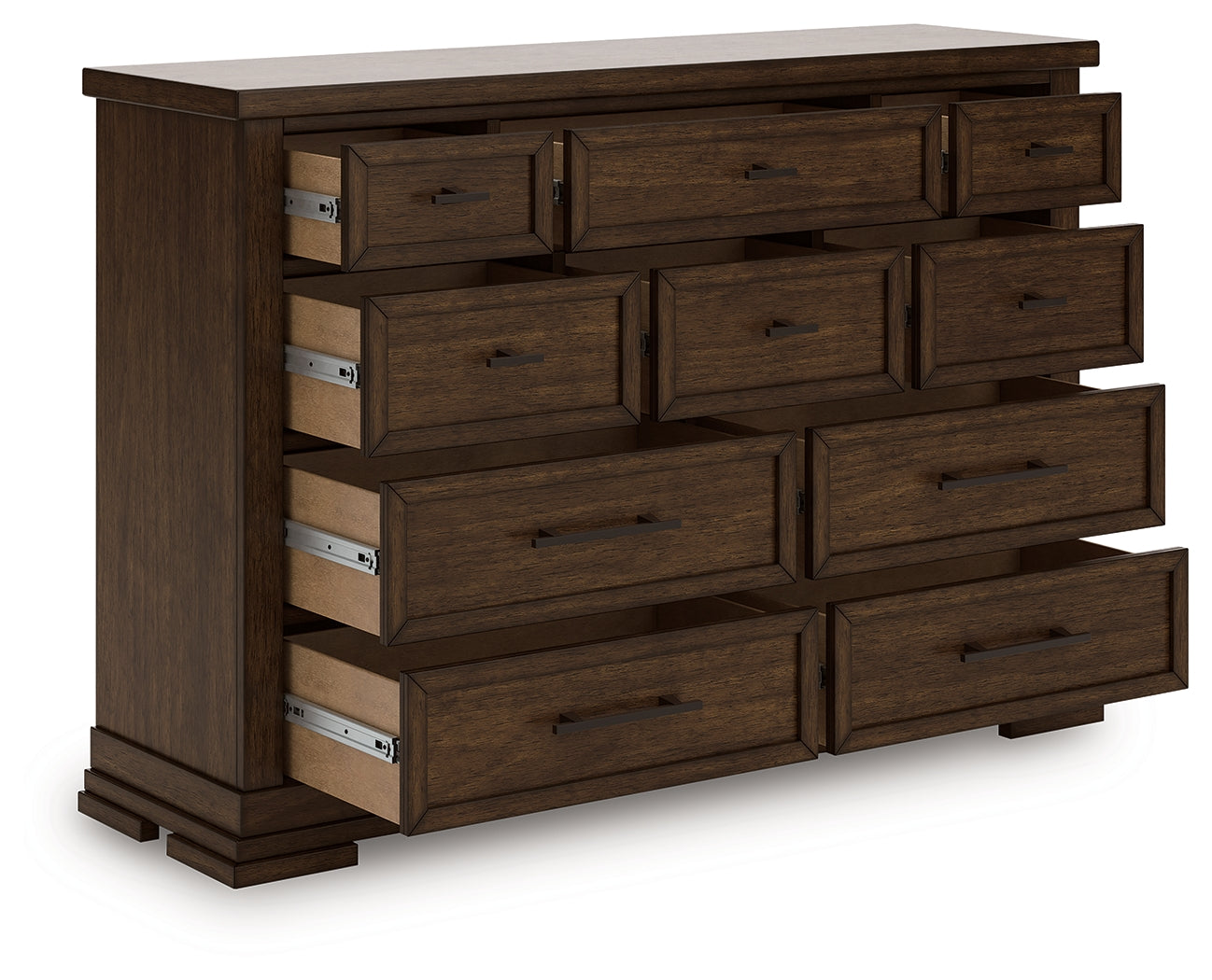 Cassel Furniture Outlet - Ashley Furniture - Taffenbrook Bedroom - Dresser / Medium Brown - B849-31