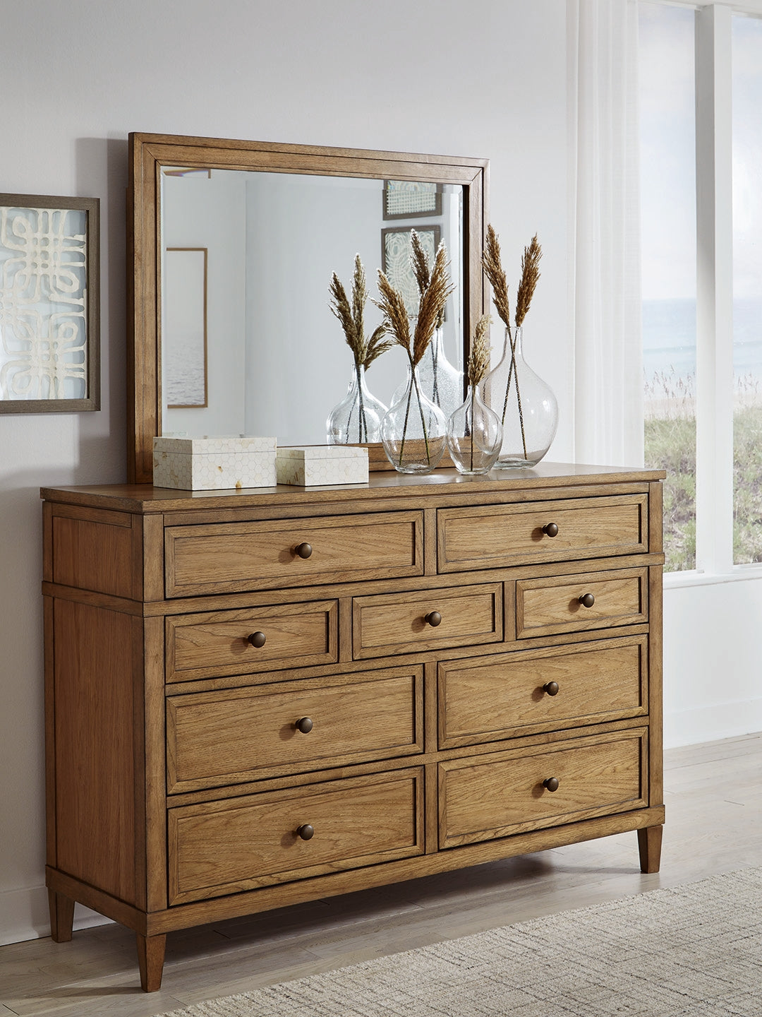 Cassel Furniture Outlet - Ashley Furniture - Sharlance Bedroom - Dresser and Mirror / Brown - B895B1