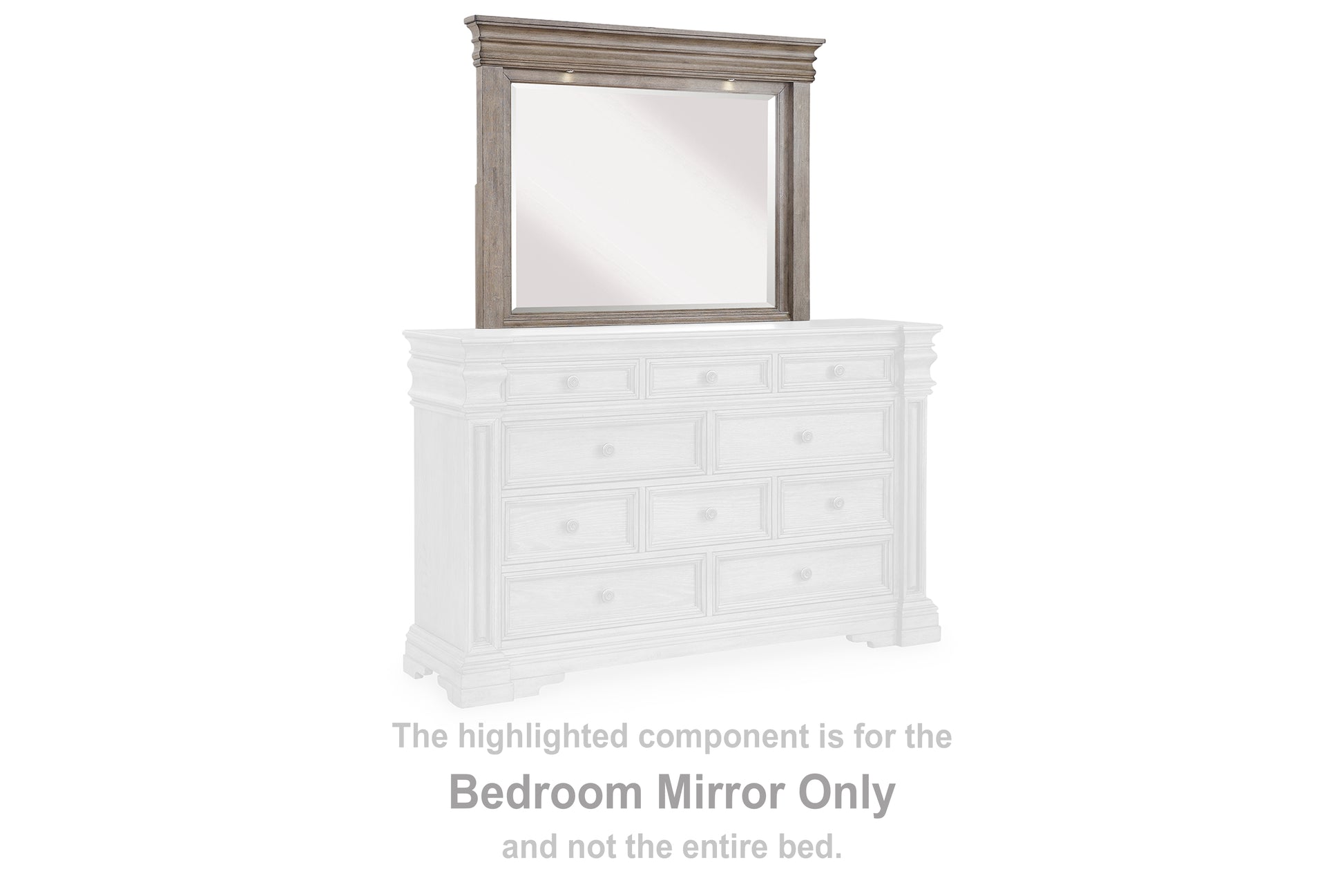 Cassel Furniture Outlet - Ashley Furniture - Blairhurst Bedroom - Bedroom Mirror / Light Grayish Brown - B916-36