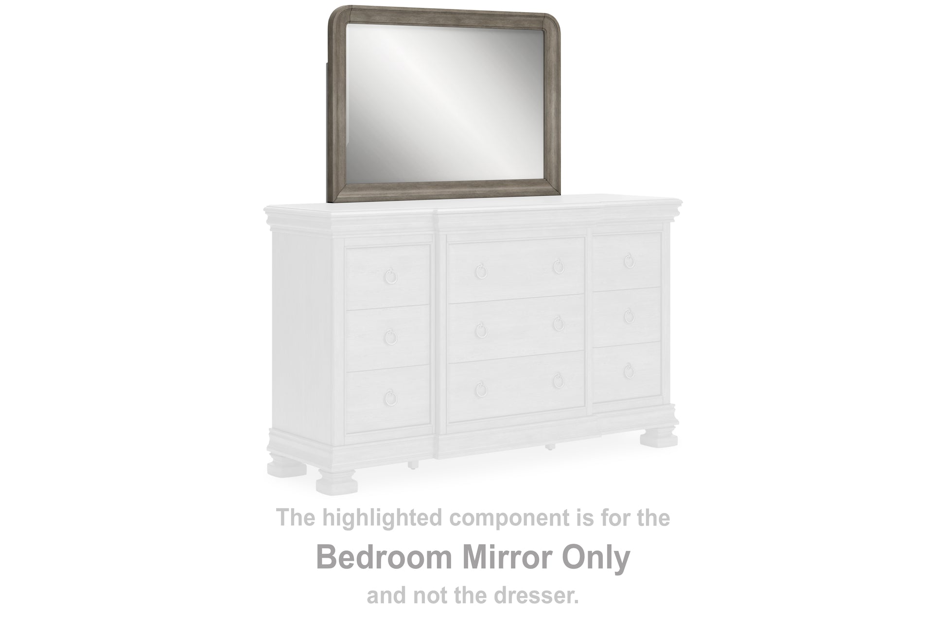 Cassel Furniture Outlet - Ashley Furniture - Lexorne Bedroom - Bedroom Mirror / Gray - B924-36