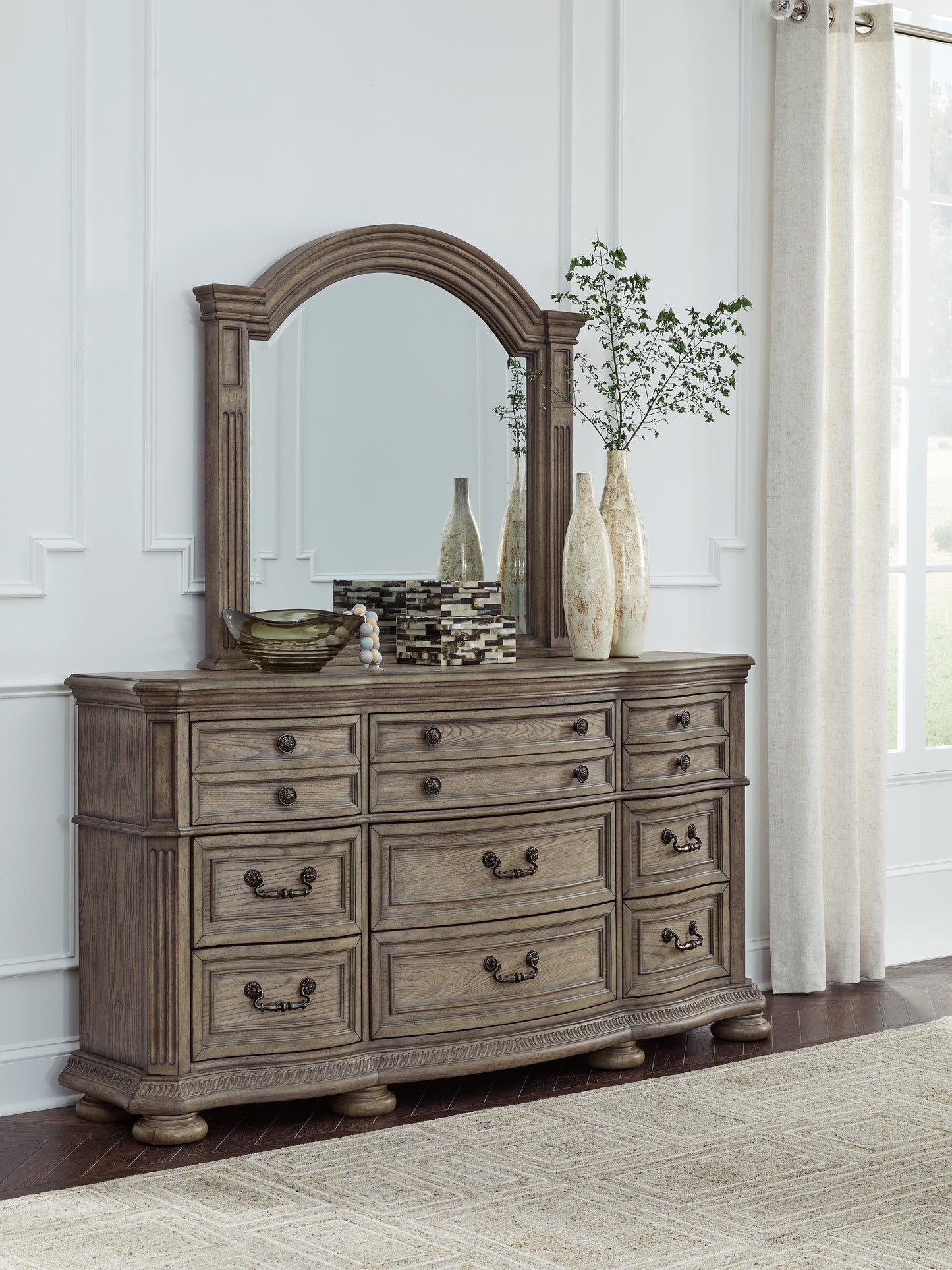 Cassel Furniture Outlet - Ashley Furniture - Ardenfield Bedroom - Five Drawer Chest / Light Brown - B944-46