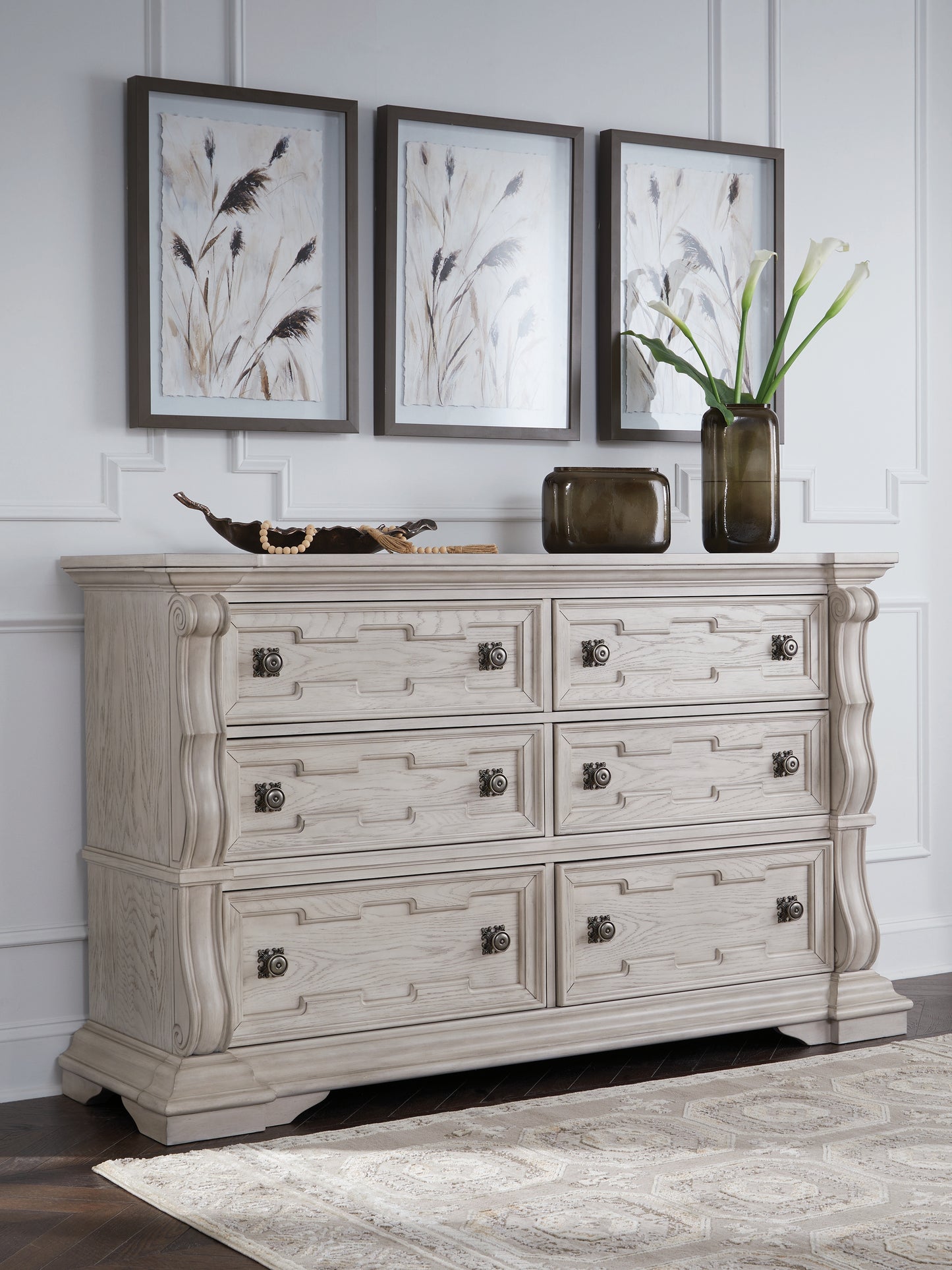 Cassel Furniture Outlet - Ashley Furniture - Bruchandi Bedroom - Dresser / Antique White - PCB948-31