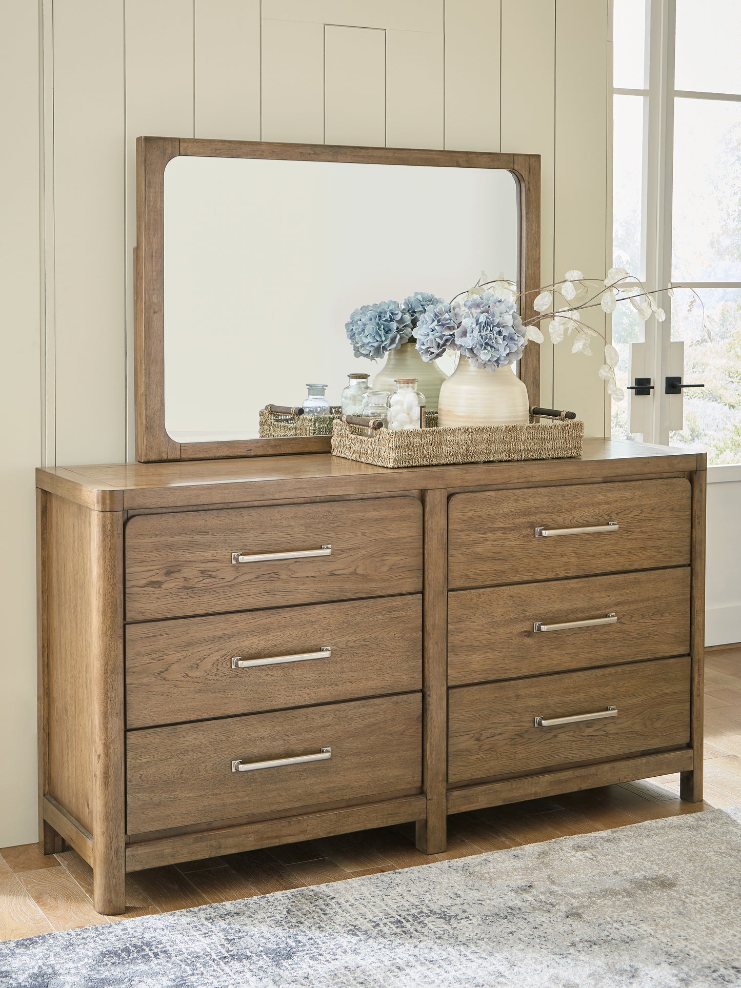 Cassel Furniture Outlet - Ashley Furniture - Cabalynn Bedroom - Dresser and Mirror / Light Brown - B974B1
