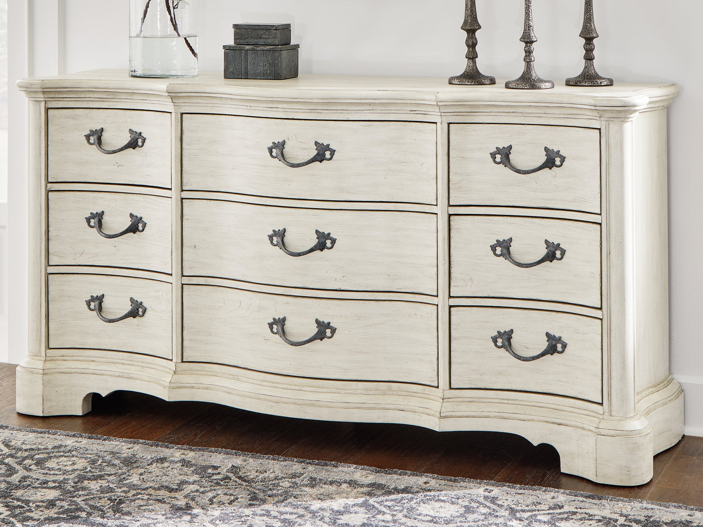Cassel Furniture Outlet - Ashley Furniture - Arlendyne Bedroom - Dresser / Antique White - B980-31