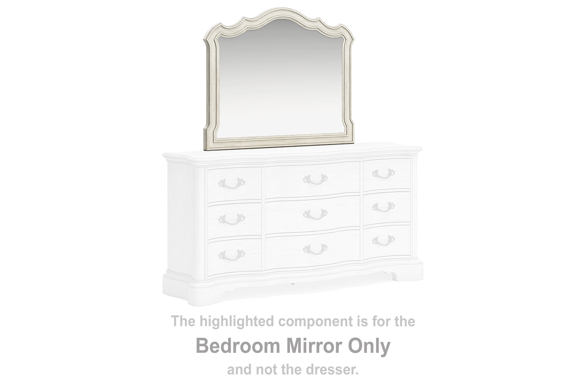 Cassel Furniture Outlet - Ashley Furniture - Arlendyne Bedroom - Bedroom Mirror / Antique White - B980-36