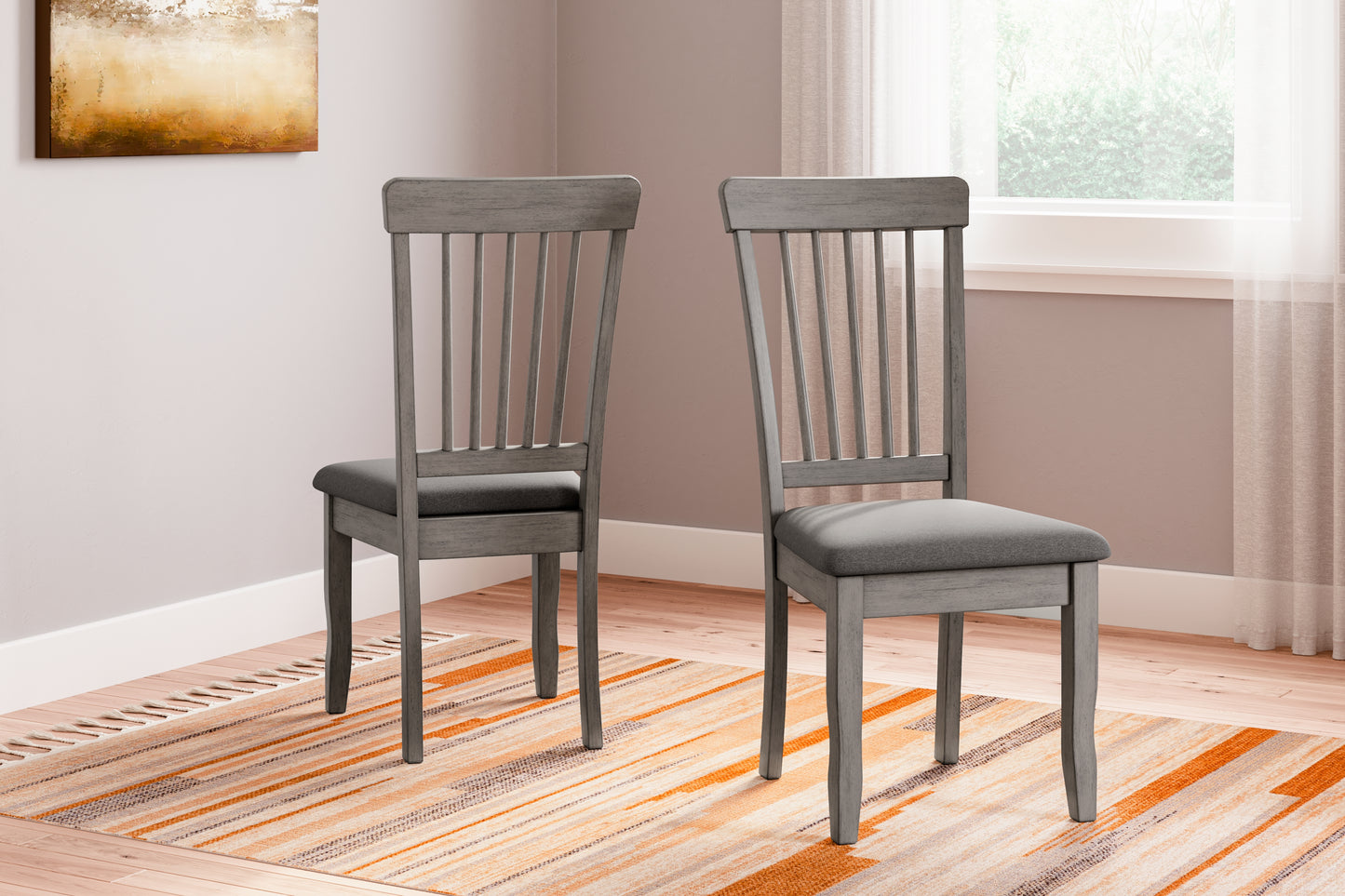 Cassel Furniture Outlet - Ashley Furniture - Shullden Dining Room - Dining Chair (Set of 2) / Gray - D194-01X2
