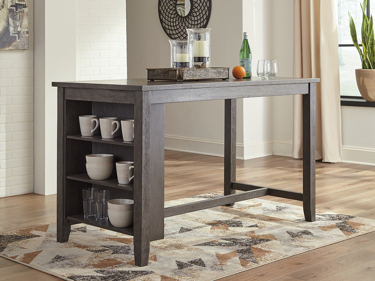 Cassel Furniture Outlet - Ashley Furniture - Caitbrook Dining Room - RECT DRM Counter TBL Set(7/CN) / Gray - D388-423