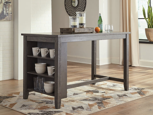Cassel Furniture Outlet - Ashley Furniture - Caitbrook Dining Room - RECT DRM Counter TBL Set(7/CN) / Gray - D388-423