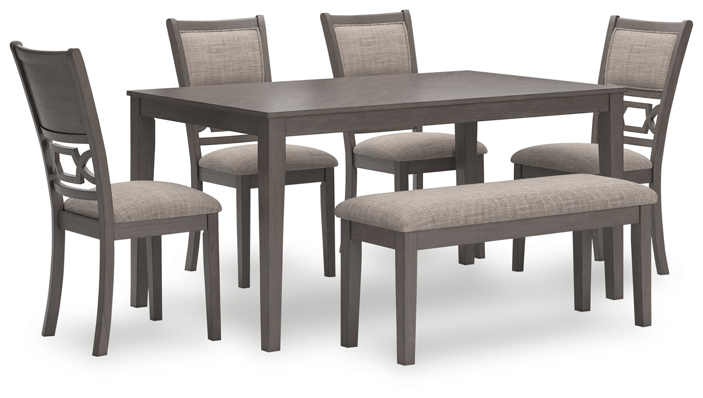Cassel Furniture Outlet - Ashley Furniture - Wrenning Dining Room - DRM Counter Table Set (5/CN) / Gray - D425-223