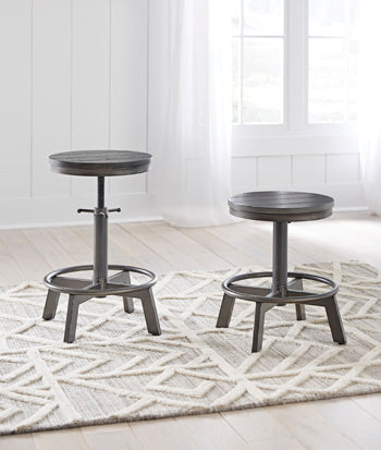Cassel Furniture Outlet - Ashley Furniture - Torjin Dining Room - Counter Height Stool (Set of 2) / Gray - D440-324X2