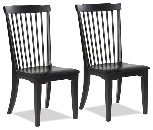 Cassel Furniture Outlet - Ashley Furniture - Brenkerton Dining Chair (Set of 2) - Dining Chair (Set of 2) / Black - PCD591-01X2