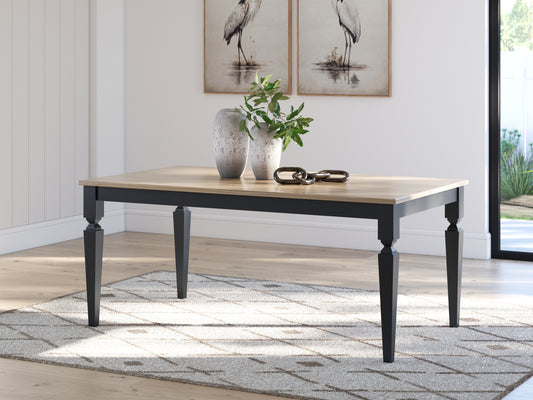 Cassel Furniture Outlet - Ashley Furniture - Brenkerton Dining Table - Rectangular Dining Room Table / Grayish Brown/Black - PCD591-25