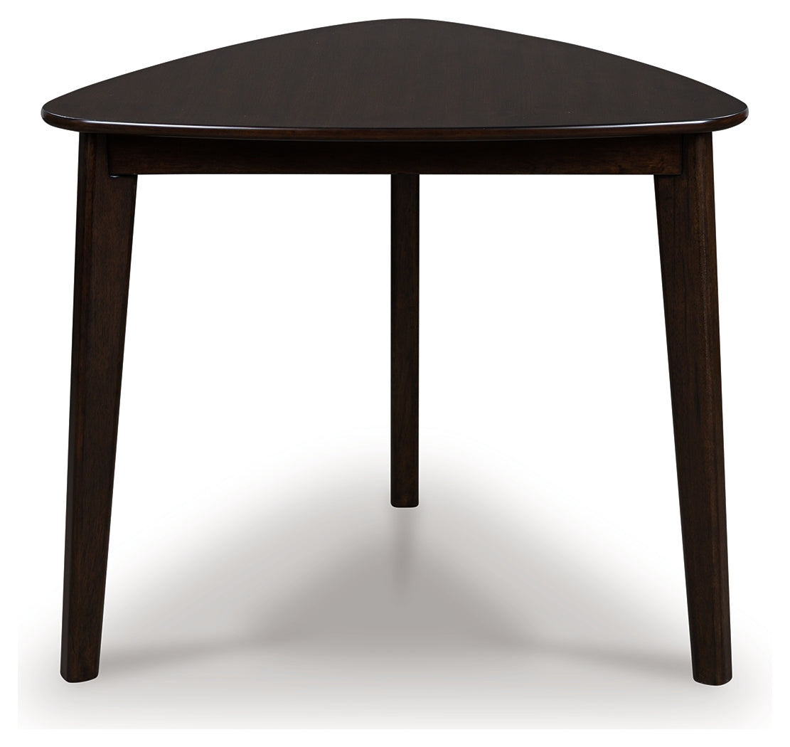 Cassel Furniture Outlet - Ashley Furniture - Mallenette Dining Table - Triangle Dining Room Table / Merlot - PCD607-16