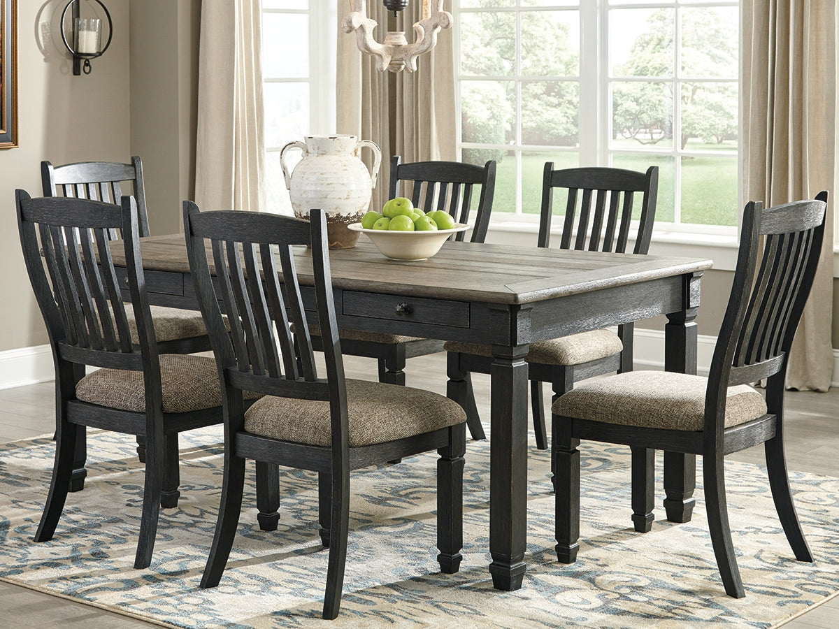 Cassel Furniture Outlet - Ashley Furniture - Tyler Creek Dining Room - Rectangular Dining Room Table / Black/Gray / 72"W x 40"D x 31"H - D736-25