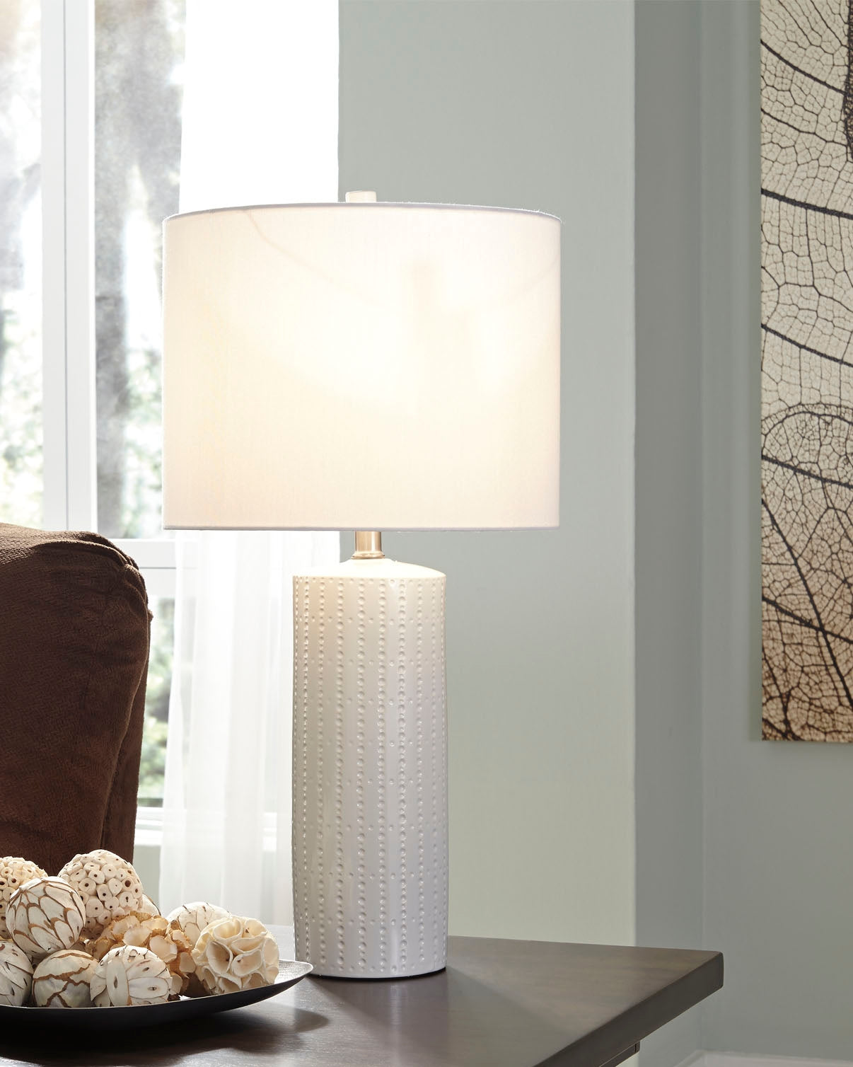 Cassel Furniture Outlet - Ashley Furniture - Steuben Lighting - Ceramic Table Lamp (Set of 2) / White - L177904