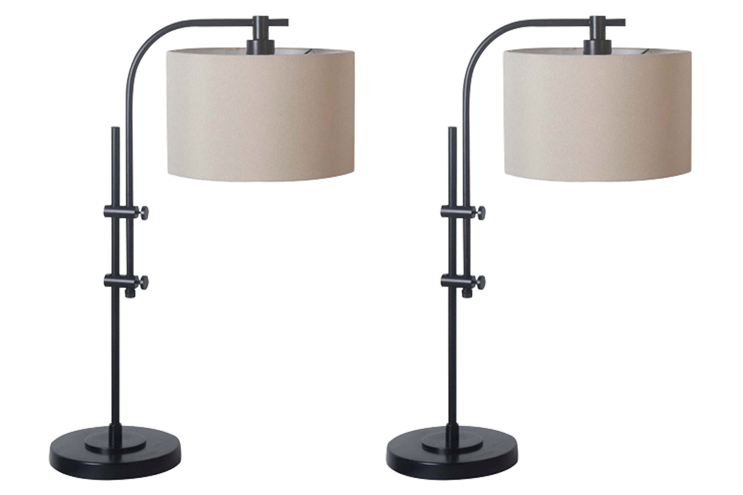 Cassel Furniture Outlet - Ashley Furniture - Baronvale Lighting - Accent Lamp (Set of 2) / Black - L206043X2