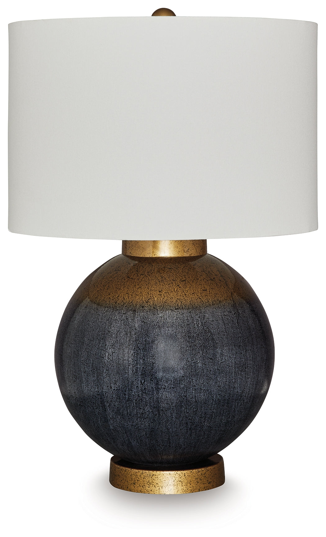Cassel Furniture Outlet - Ashley Furniture - Adara Lighting - Metal Table Lamp (1/CN) / Blue/Gold Finish - L207564
