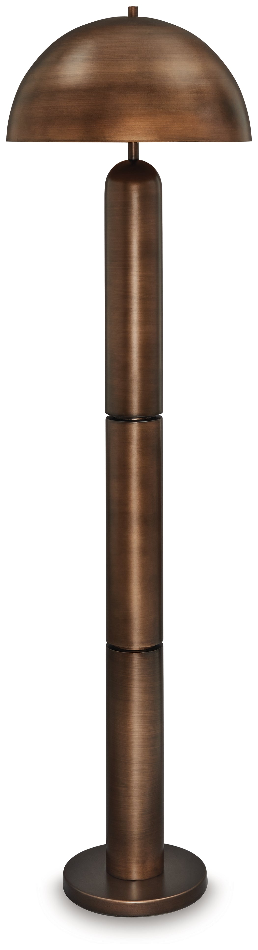 Cassel Furniture Outlet - Ashley Furniture - Wendfield Lighting - Metal Floor Lamp (1/CN) / Antique Copper Finish - L208431