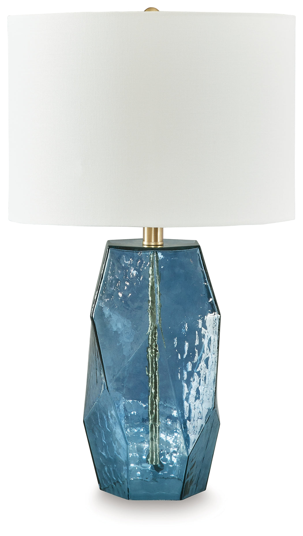 Cassel Furniture Outlet - Ashley Furniture - Tallow Lighting - Glass Table Lamp (1/CN) / Blue - L430854