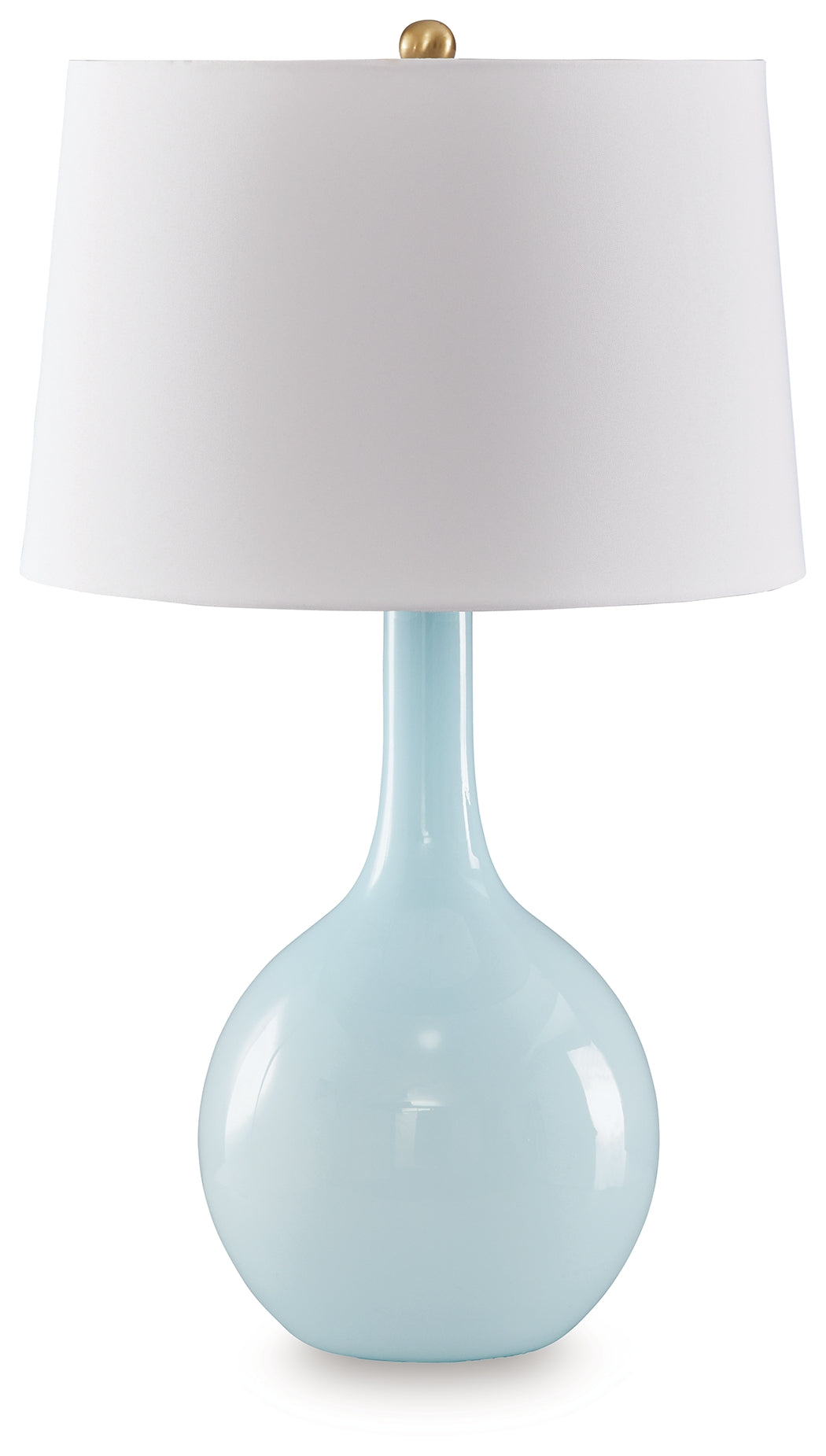 Cassel Furniture Outlet - Ashley Furniture - Rylanton Lighting - Glass Table Lamp (1/CN) / Aqua - L430874