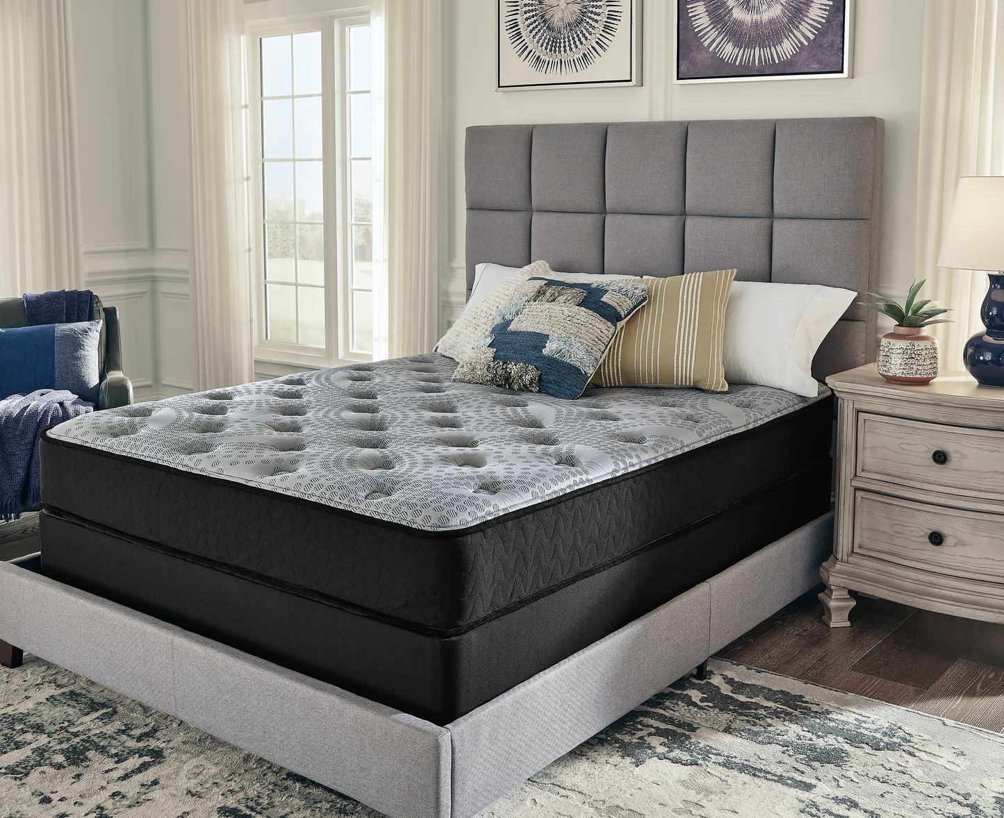 Cassel Furniture Outlet - Ashley Furniture - Comfort Plus Mattresses - Queen / Gray - M50931