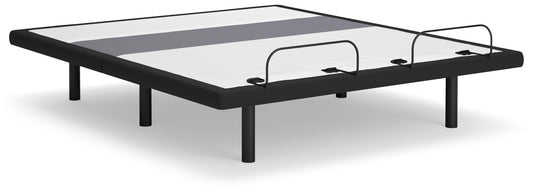 Cassel Furniture Outlet - Ashley Furniture - Best Base with Lumbar and Audio California King Adjustable Base - Cal King Adjustable Base / Charcoal Gray - M5X592