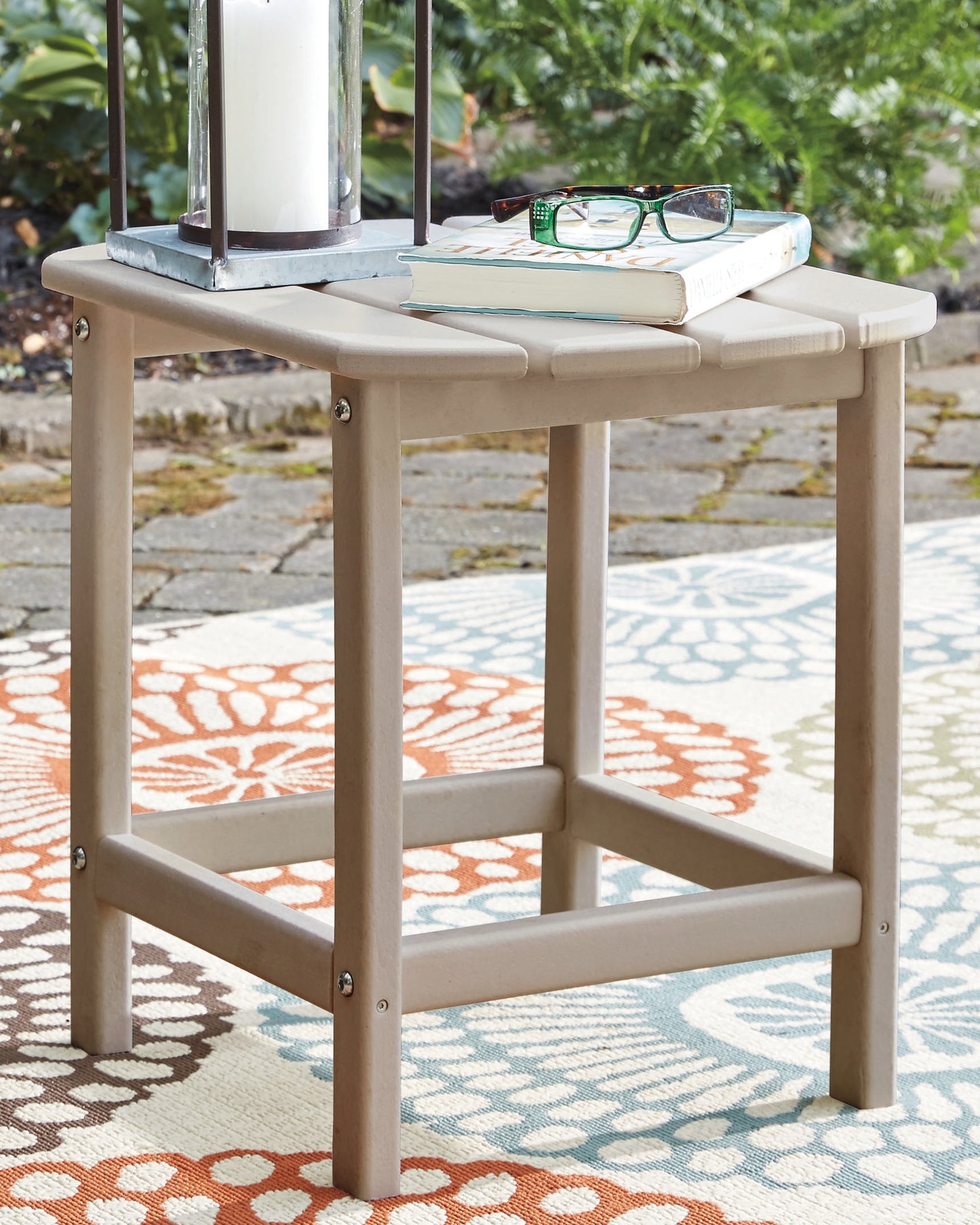 Cassel Furniture Outlet - Ashley Furniture - Sundown Treasure Outdoor - Rectangular End Table / Driftwood - P014-703
