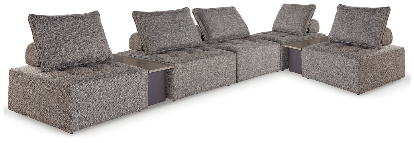 Cassel Furniture Outlet - Ashley Furniture - Bree Zee Outdoor - 7-Piece Outdoor Modular Seating / Brown - P160P13