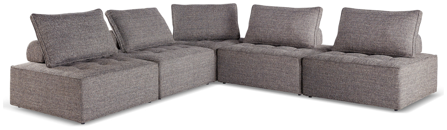 Cassel Furniture Outlet - Ashley Furniture - Bree Zee Outdoor - 5-Piece Outdoor Modular Seating / Brown - P160P10