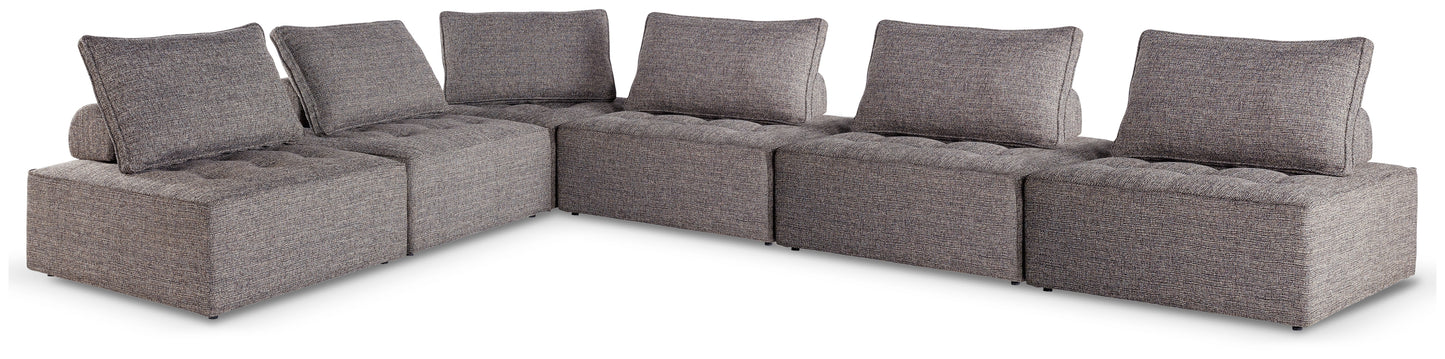 Cassel Furniture Outlet - Ashley Furniture - Bree Zee Outdoor - 6-Piece Outdoor Modular Seating / Brown - P160P11