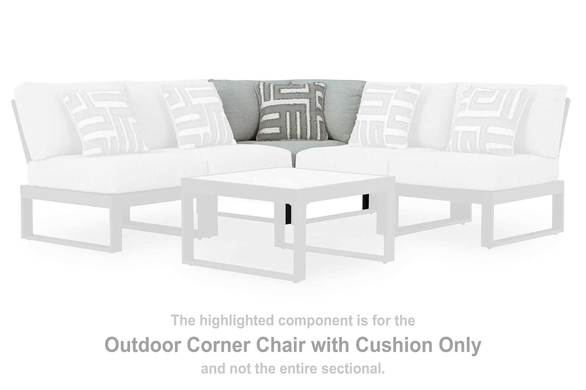 Cassel Furniture Outlet - Ashley Furniture - Beachloft Outdoor - Corner with Cushion (1/CN) / Black/Gray - P490-877