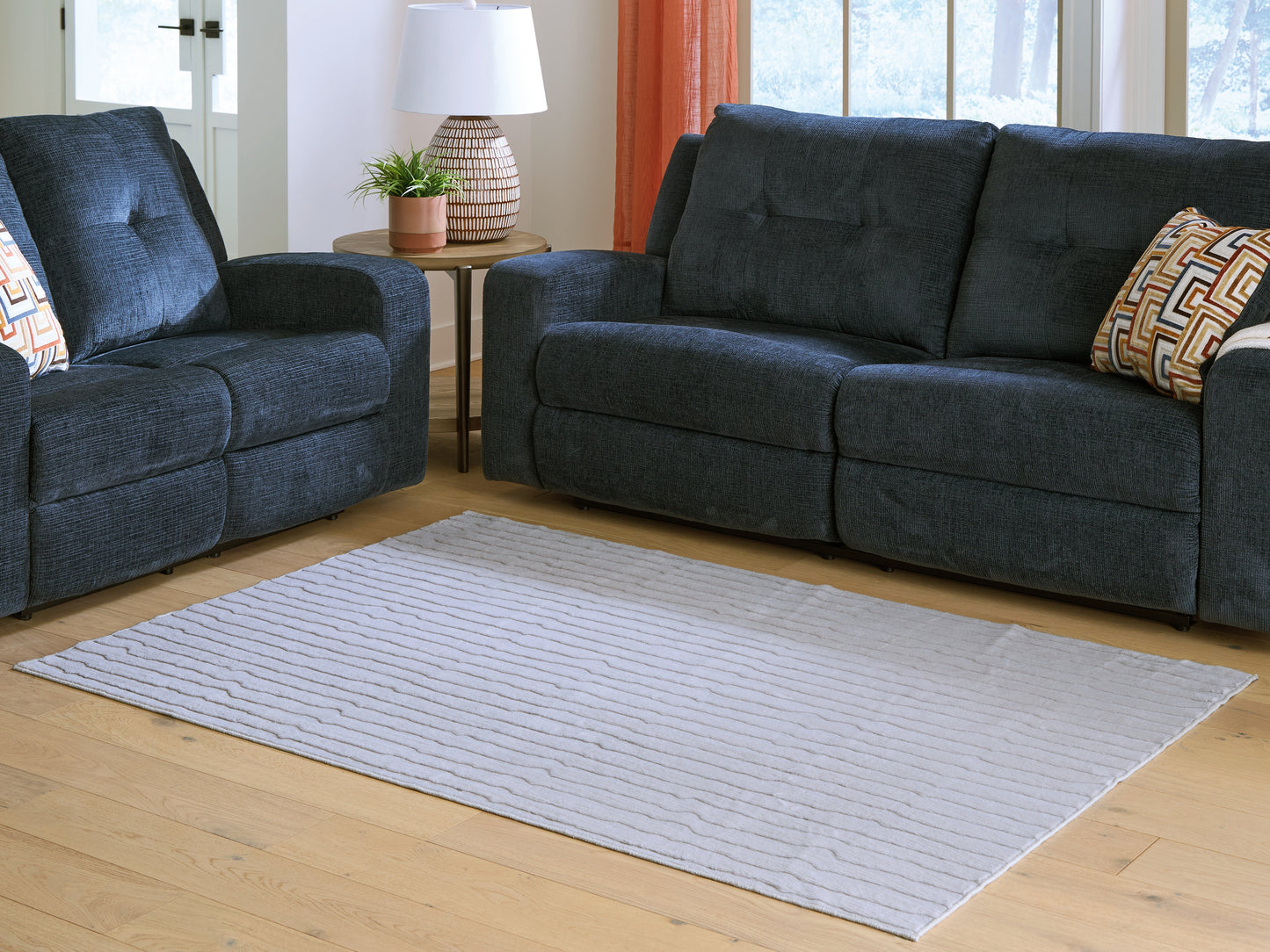 Cassel Furniture Outlet - Ashley Furniture - Worthley Rug - Washable 5' x 7' Area Rug / Gray - R407452
