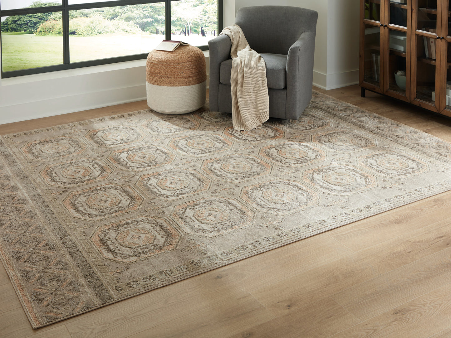Cassel Furniture Outlet - Ashley Furniture - Bachby Rug - 5'3" x 7' Area Rug / Multi - R407682