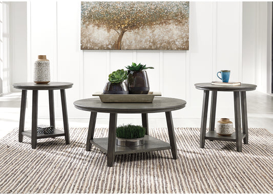 Cassel Furniture Outlet - Ashley Furniture - Caitbrook Table (Set of 3) - Occasional Table Set (3/CN) / Gray - T188-13
