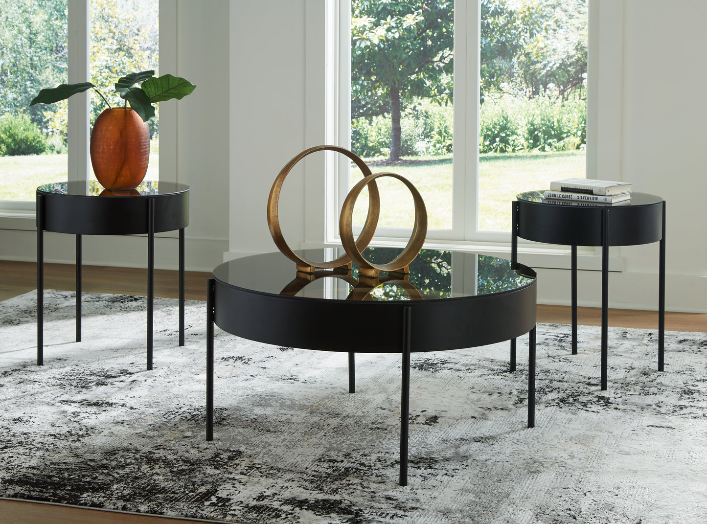 Cassel Furniture Outlet - Ashley Furniture - Ardoline Table (Set of 3) - Occasional Table Set (3/CN) / Black - T280-13