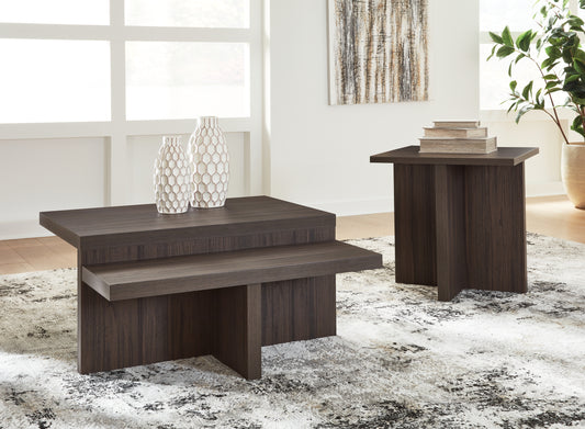 Cassel Furniture Outlet - Ashley Furniture - Zendex Table (Set of 2) - Occasional Table Set (Set of 2) / Brown - T304-12