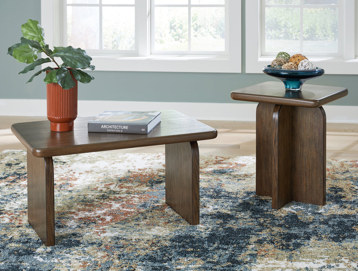 Cassel Furniture Outlet - Ashley Furniture - Shawbeck Table (Set of 2) - Occasional Table Set (Set of 2) / Medium Brown - T315-12
